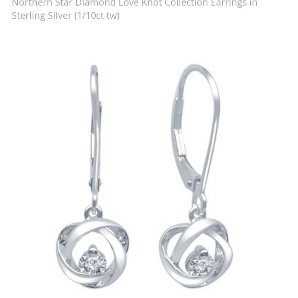Love knot earrings